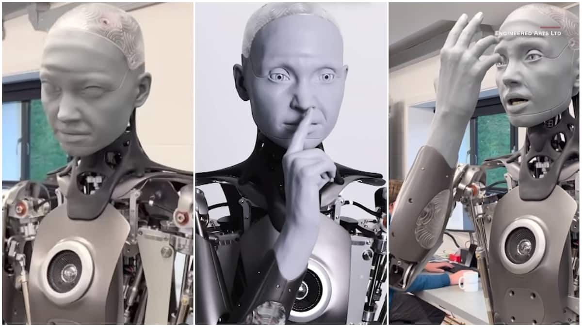 This is dangerous; Reactions as video shows robot with human face and smile, it behaves like person