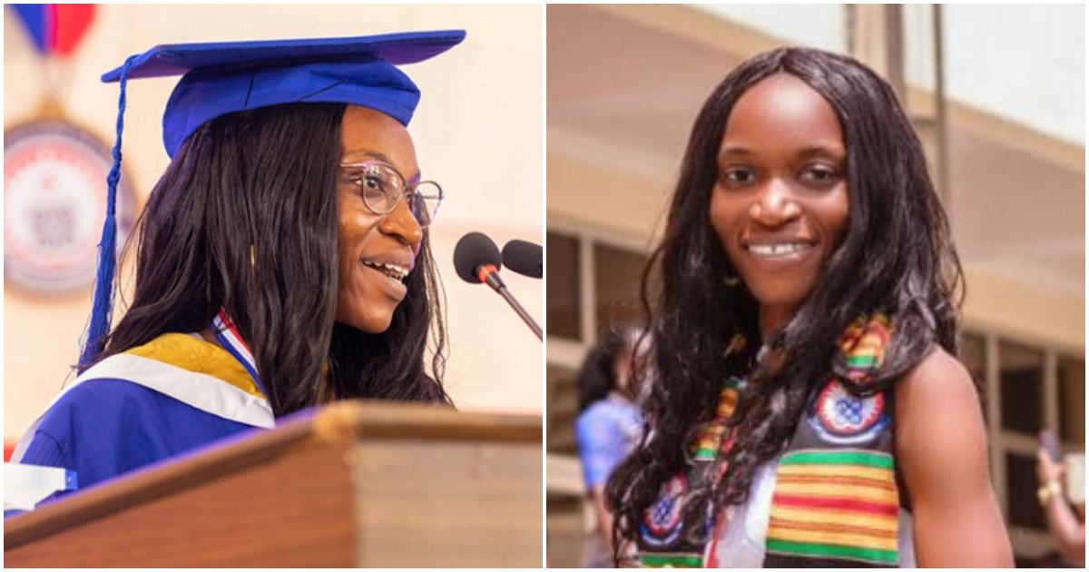 Former OLA Girls SHS student becomes first-ever valedictorian of UEW with 4.0 CGPA, netizens hail her
