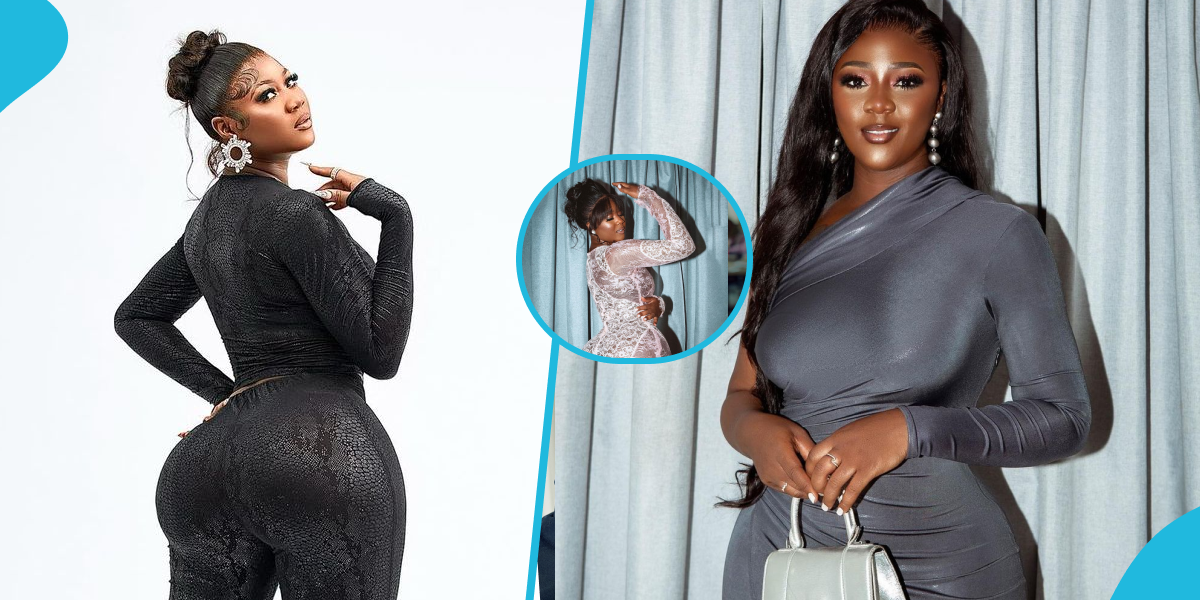 Salma Mumin says the one pressing her fake backside is not complaining; Kwabena Kwabena laughs out loud