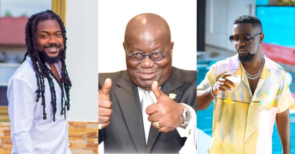 Akufo-Addo reacts to endorsement songs from Sarkodie, Samini