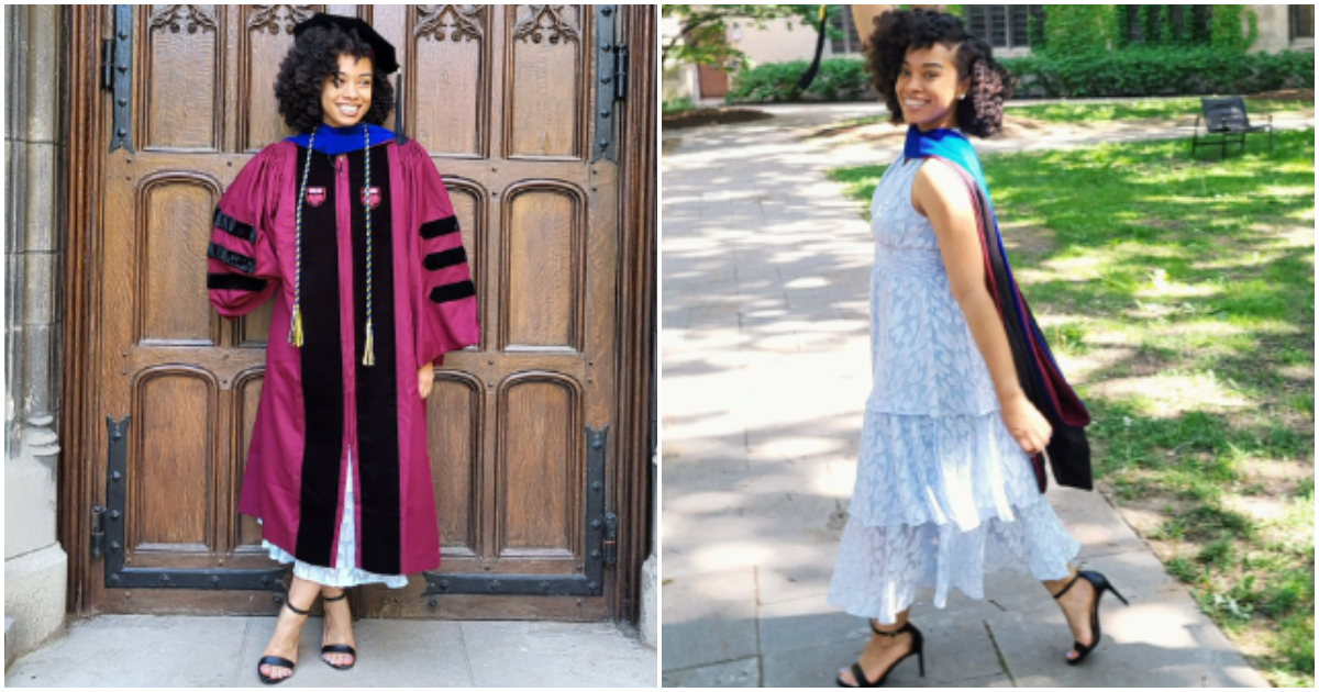 Black lady Katrina Renee earns PhD in Physics from US university, netizen reacts: "Excellent job"