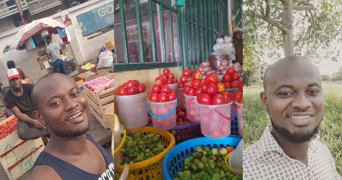 Young graduate takes up selling tomatoes to support himself