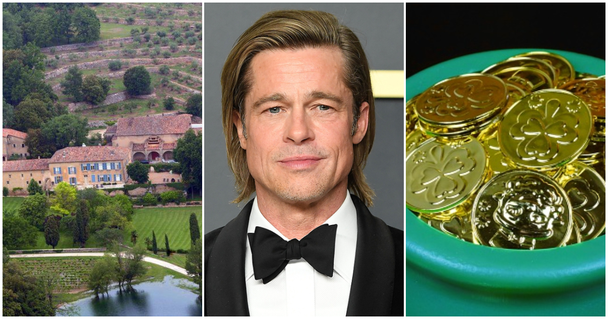 Famous movie actor, Brad Pitt, gets scammed into searching for non-existent treasure in his French mansion