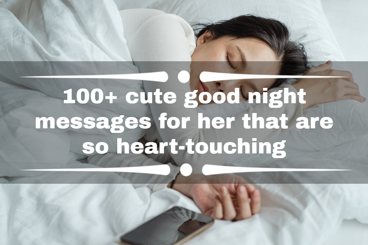 cute good night messages for her