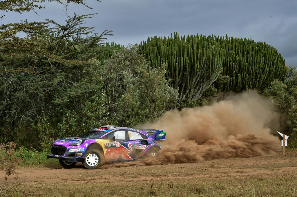 France's Sebastian Loeb retired from the Kenya Safari Rally with engine problems