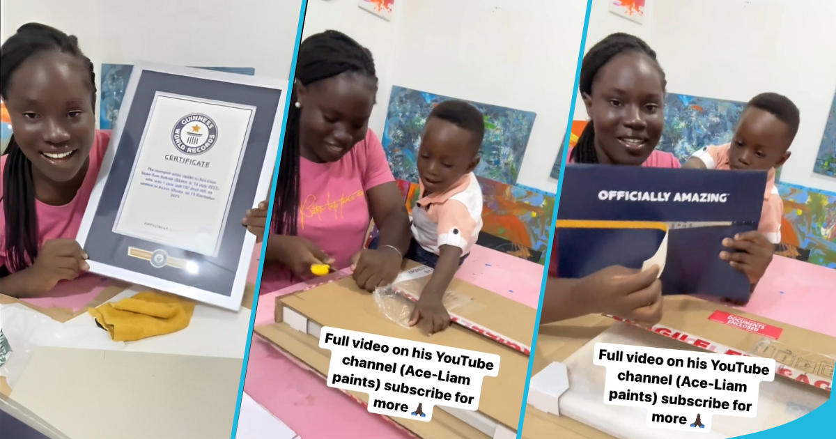 Ace-Liam: 1-Year-Old GWR Holder's Mum Shares How She Received And Framed His Certificate (Video)