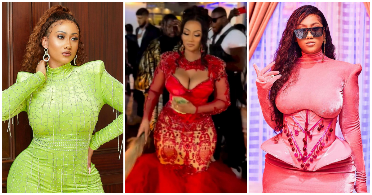 "Money dey Ghana ooo hwee" - Hajia 4Reall's jaw-dropping entrance at her dirty thirty birthday party has got many gushing over her