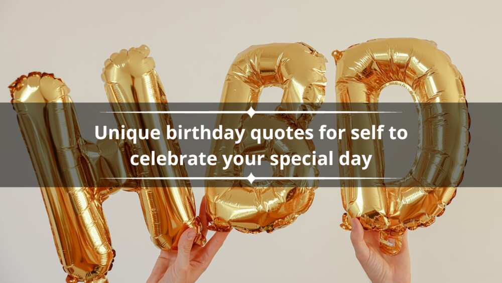 unique birthday quotes for self