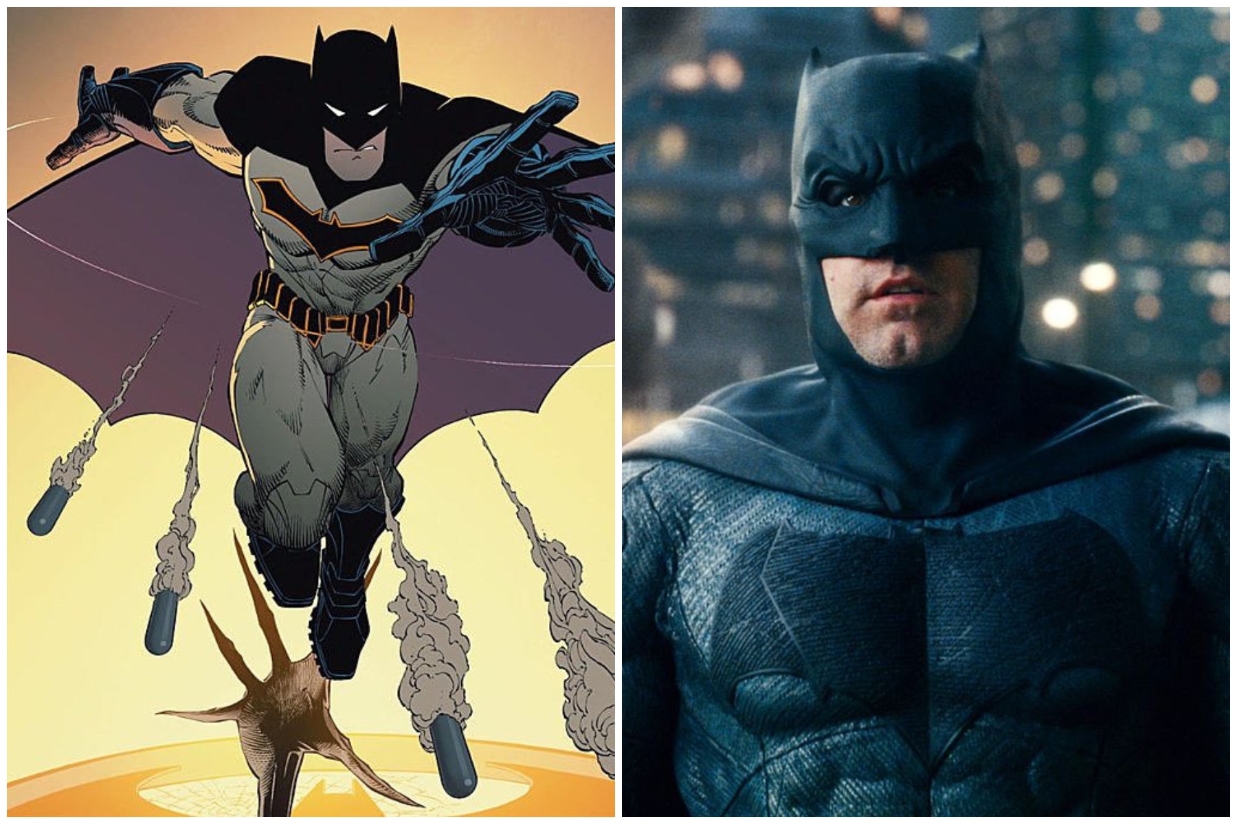 The original inspiration for Batman's cape came from a sketch by whom?