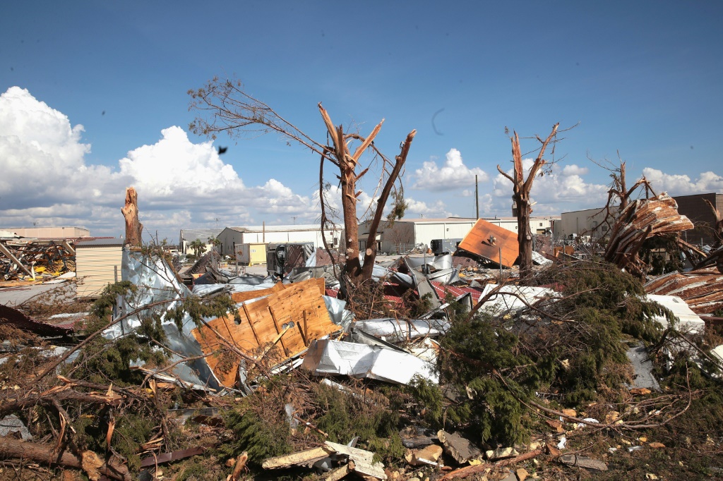 Hurricane Michael caused billions of dollars in damage to Tyndall Air Force Base in Florida in 2018