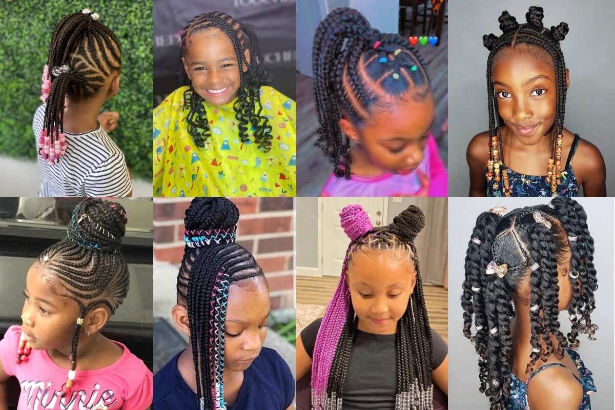 Single with beads  Girls hairstyles braids, Kids braided hairstyles, Kids  hairstyles