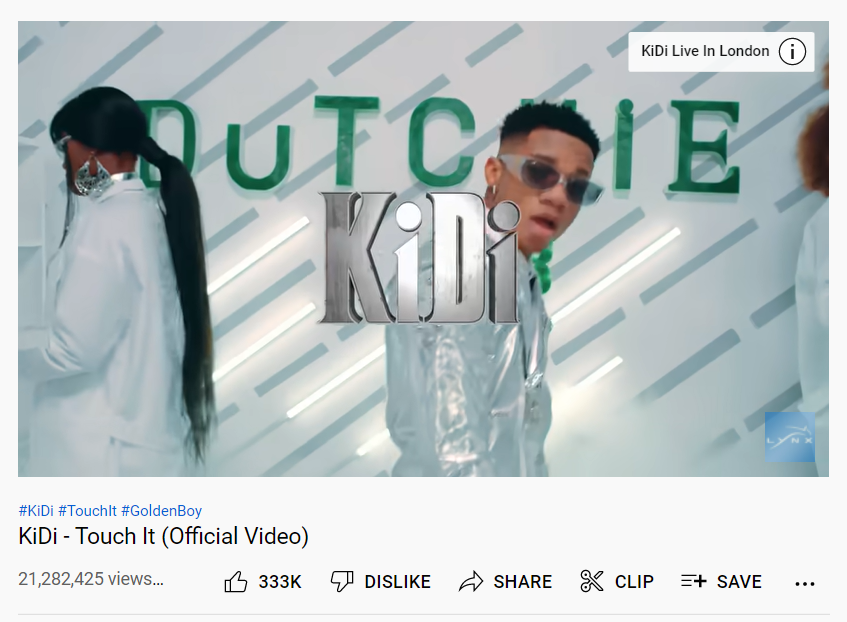 KiDi - TOuch It YouTube video