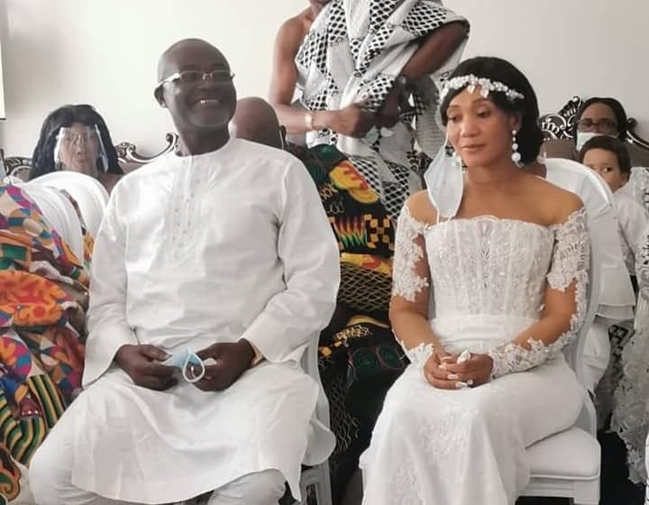 Ken Agyapong sits with his second wife Christian Agyapong