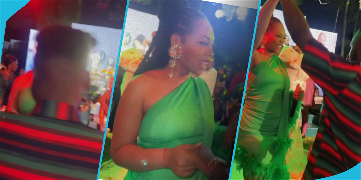 Michy hides face of alleged lover in video, dances cosily with him on the dancefloor at Tima Kumkum's wedding