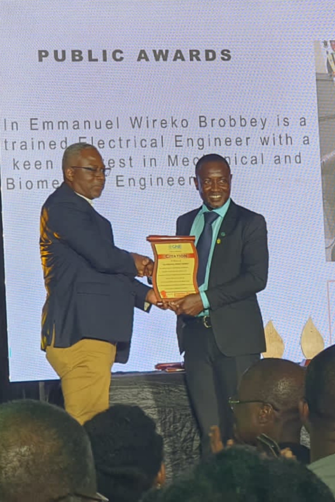 Ing. Emmanuel Wireko-Brobby at the 2022 Engineering Excellence Award was Invention.