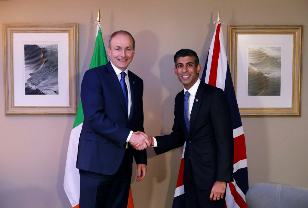 Irish prime minister Martin said he had positive talks with his UK counterpart Rishi Sunak