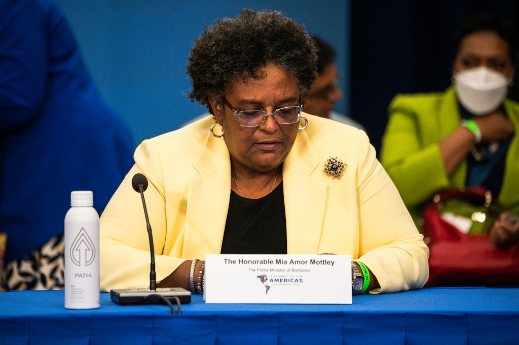 Barbados's Prime Minister Mia Mottley secured funding from the International Monetary Fund to stabilize the island nation's economy and address the impact of climate change