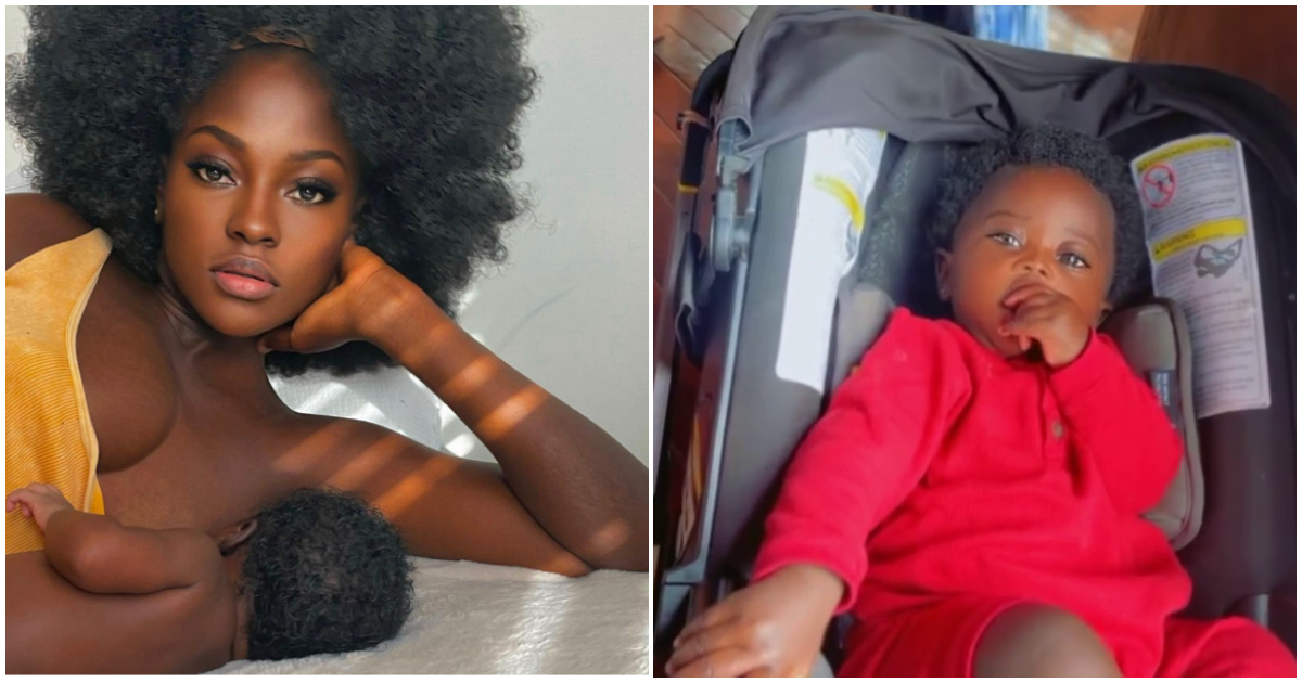 Hamamat shares a cute video of her baby girl, many gush over her: "God truly blessed your womb"