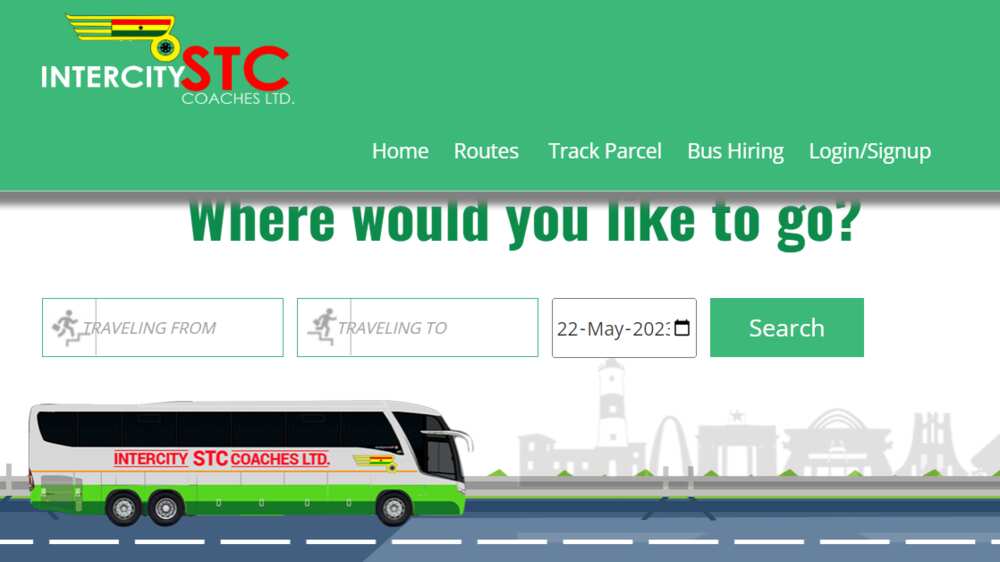 The STC Ghana online ticketing