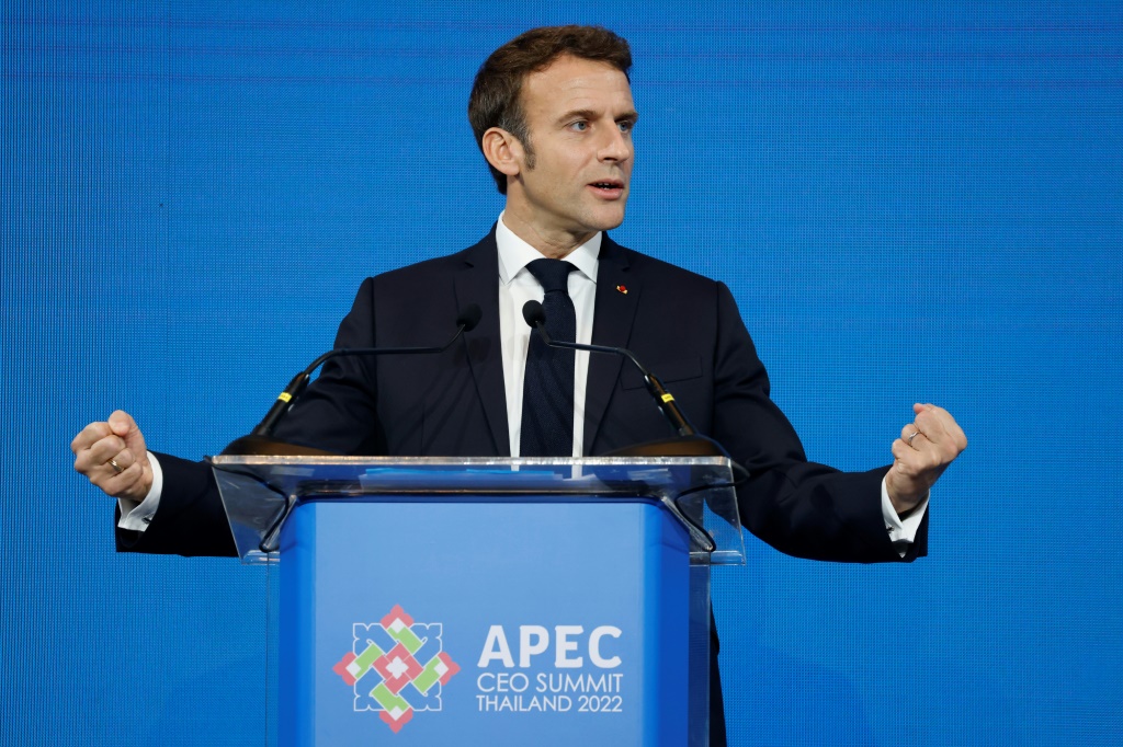 Macron said a coordinated response was needed to tackle the overlapping crises facing the international community