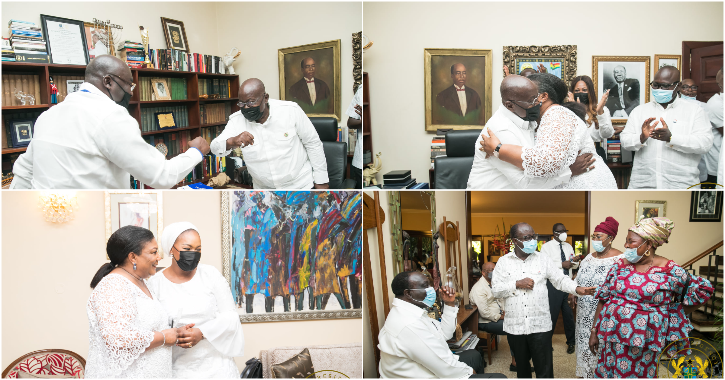 Election 2020: How Akufo-Addo celebrated with family, friends, supporters after victory (photos)
