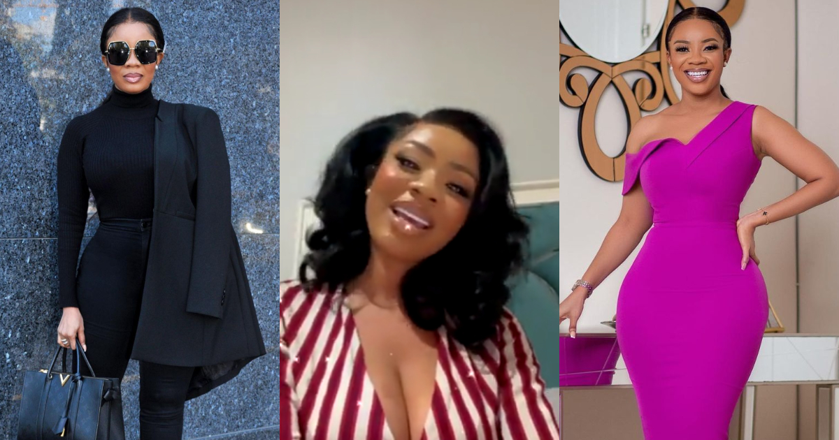 Video of Serwaa Amihere flaunting ring on left hand sparks secret marriage rumours