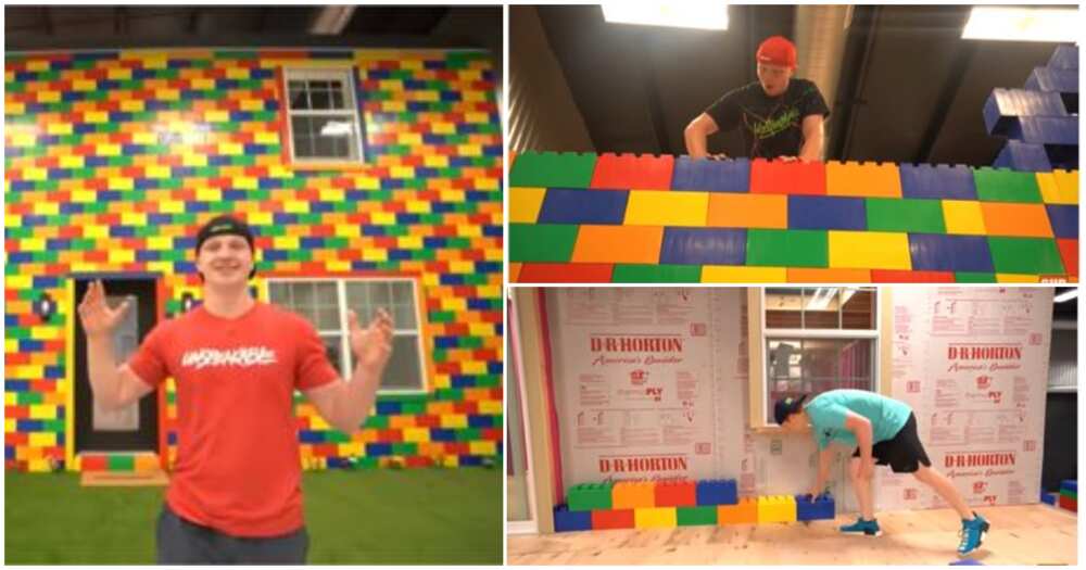 Man builds real-size house from lego bricks