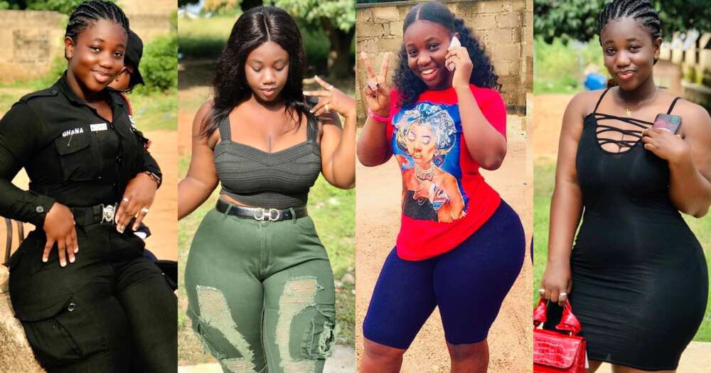 Ama Serwaa Dufie: 10 photos and details of the curvy police lady trending online