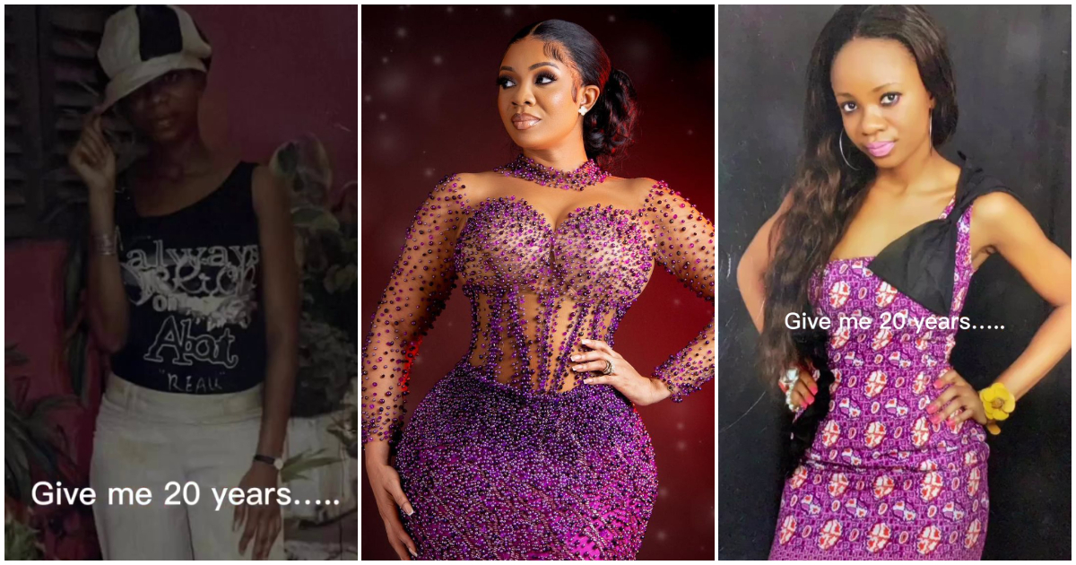 The glow up is real: Latest transformation video of Serwaa Amihere causes tir online