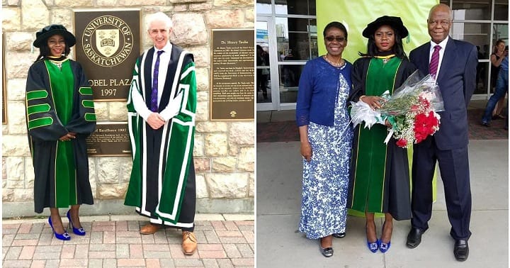 Lady breaks record in Canada, first black person, PhD
