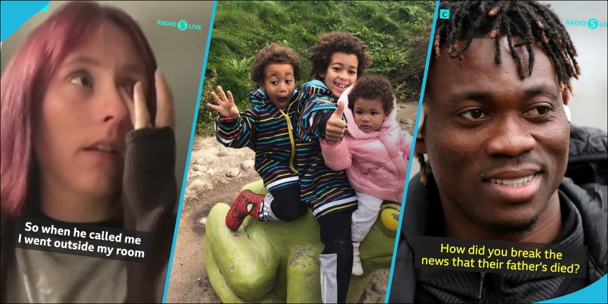 Christian Atsu's wife and children in the UK