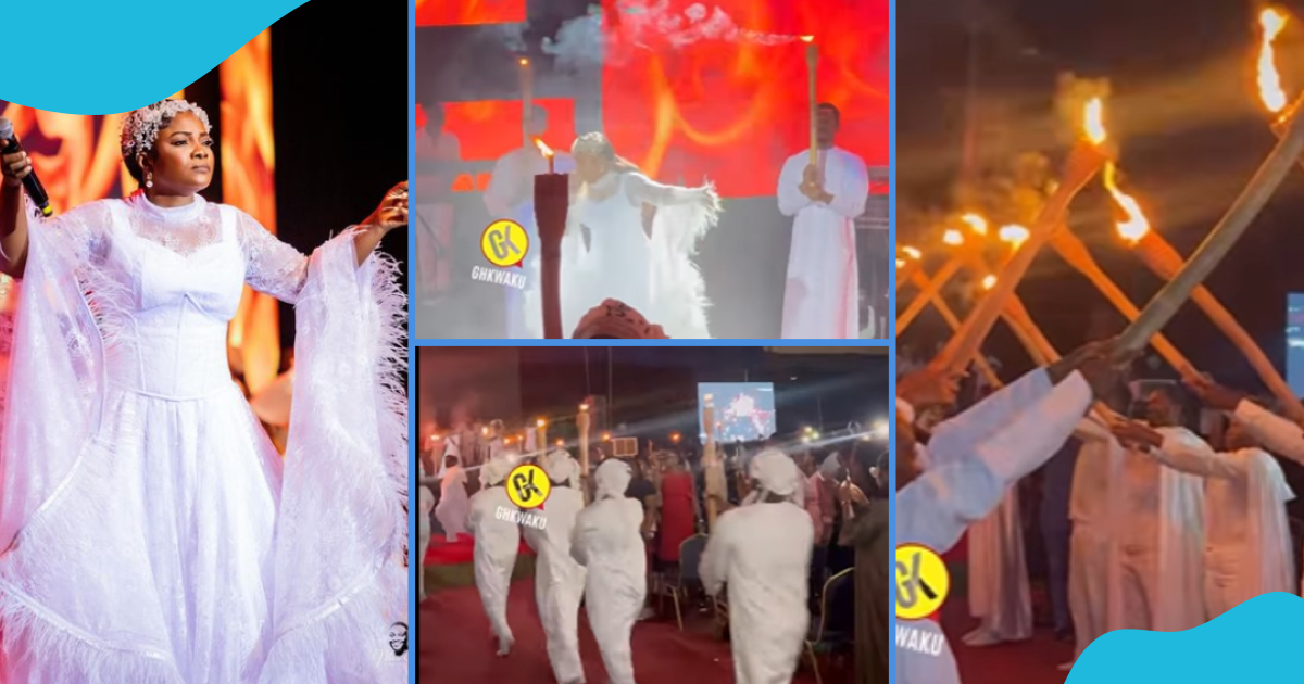 Ohemaa Mercy's Surreal Enterance At Tehilah Experience Trends, Peeps React to Photos And Videos