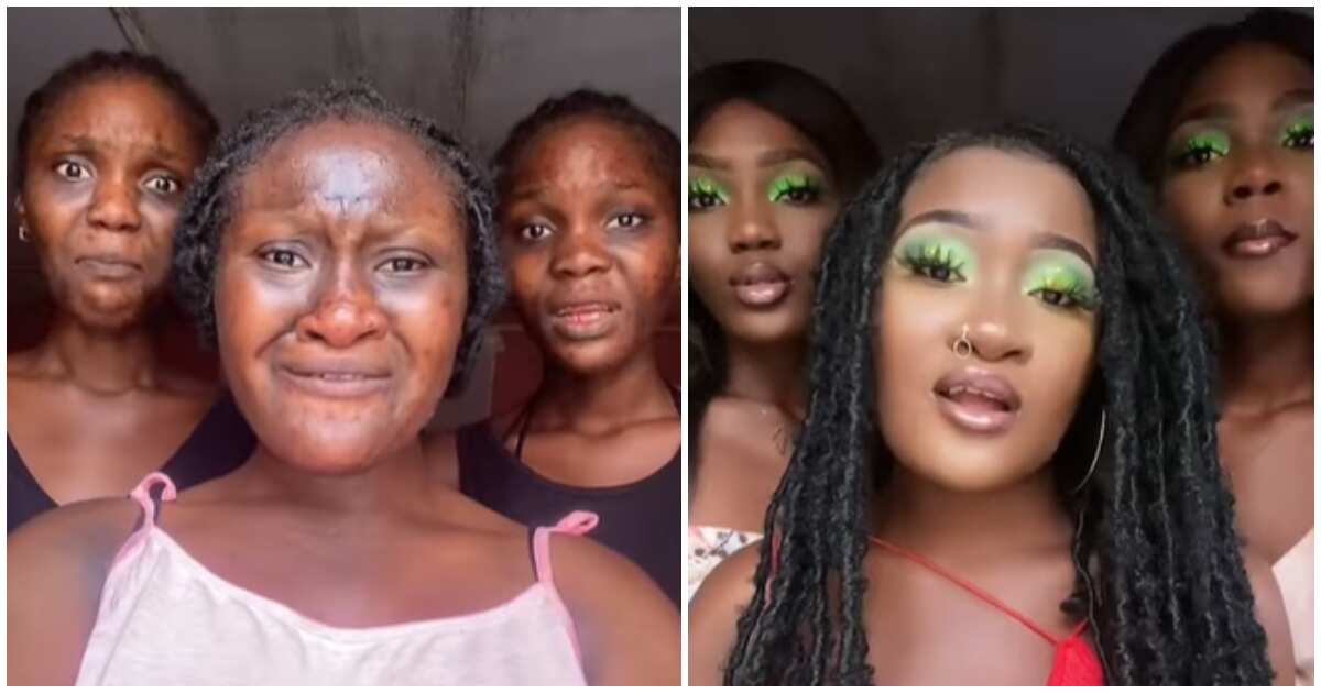 Video of ‘Before And After’ Makeup Looks Of Three Young Ladies Causes Massive Stir Online
