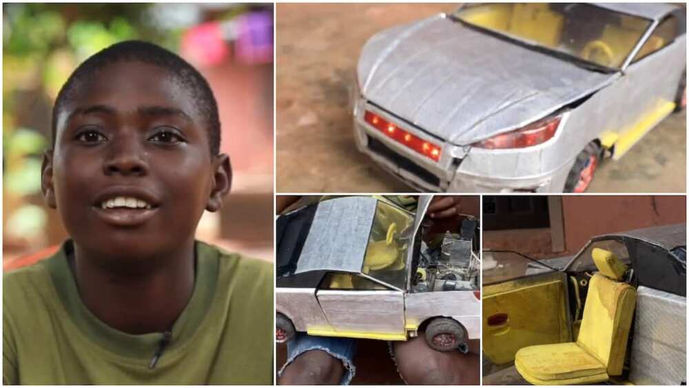 I build Lamborghini 2021 toy can in 1 month, 2 days - 15-year Ikechukwu says