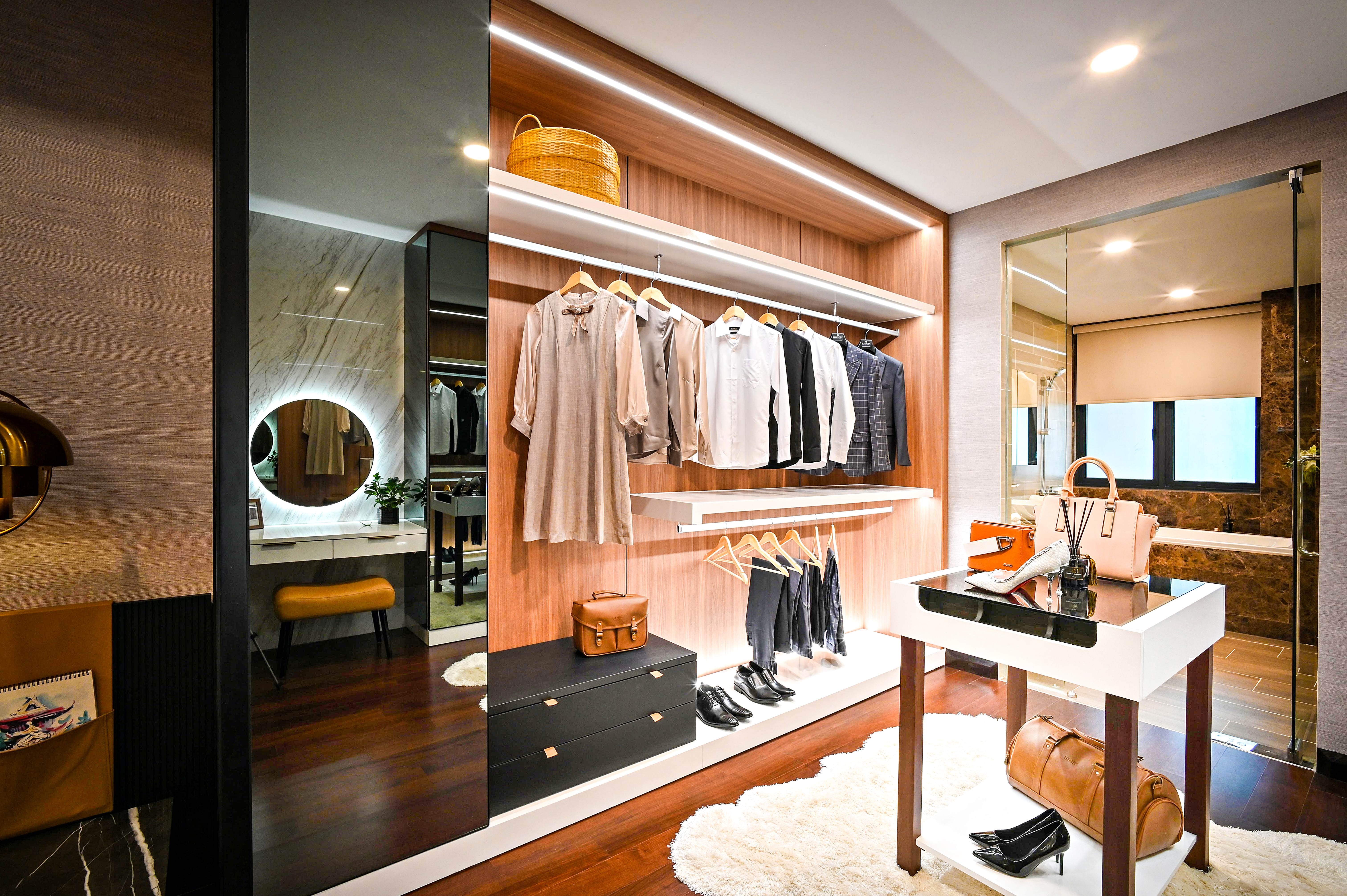 Luxury walk-in closets