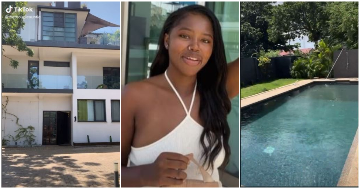 African-American woman flaunts her luxury apartment in Ghana