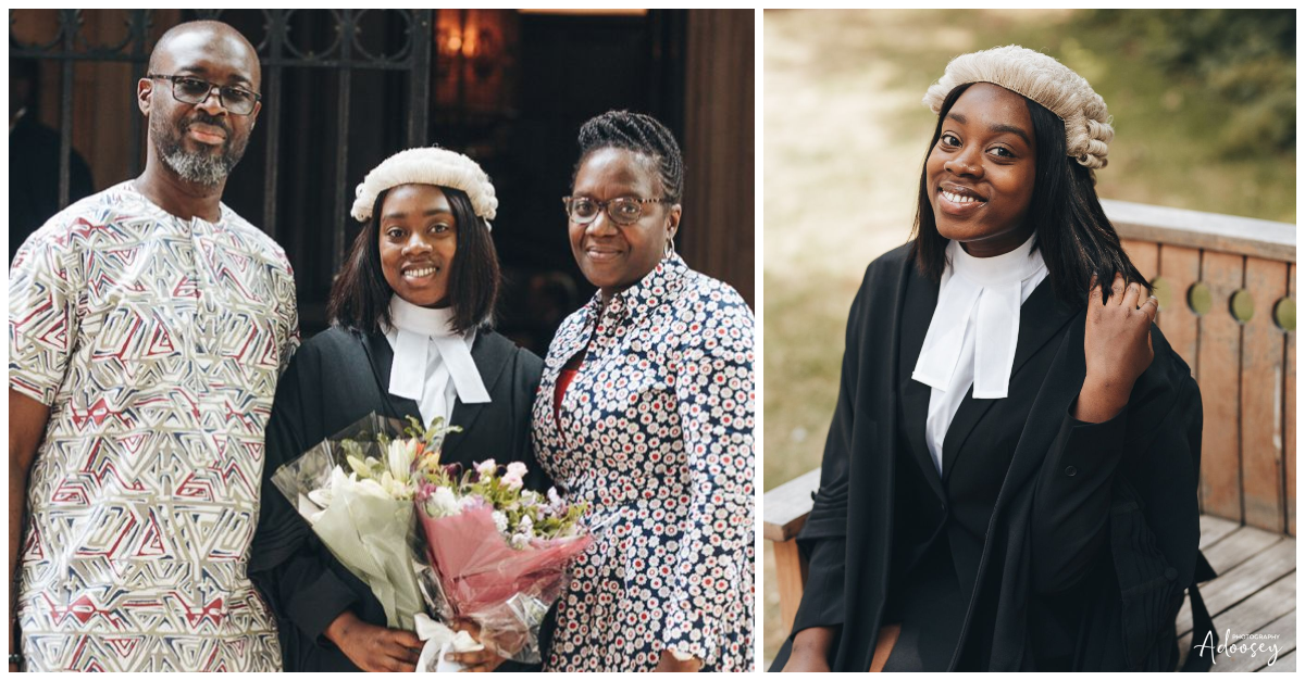 Young Ghanaian lady successfully passes England and Wales bar