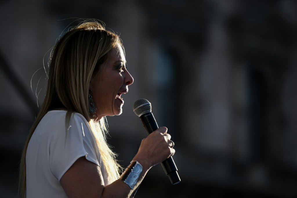Giorgia Meloni's Brothers of Italy was leading the polls two weeks before election day