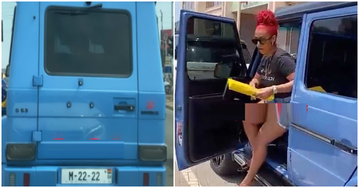 Where did we pass?: Video of Hajia4Real flaunting her new customised G-Wagon leaves many wondering