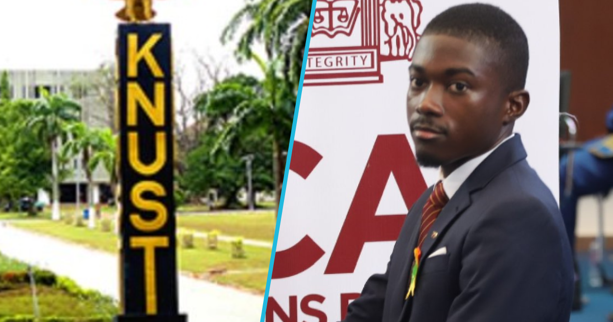 KNUST: Final-year student emerges best student at ICAG, peeps praise him: “Well deserved”