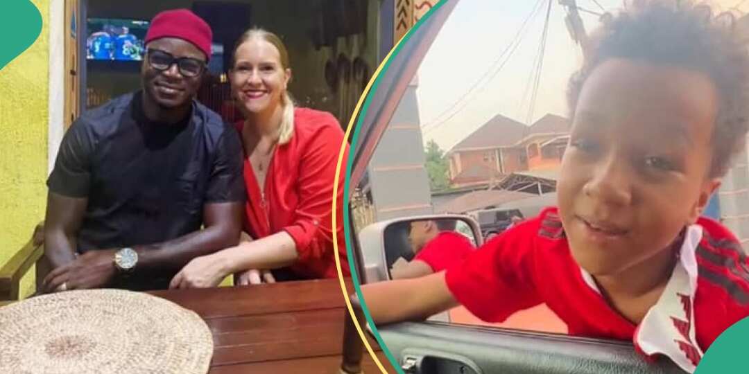 Couple living abroad brings so to Nigeria to learn Igbo