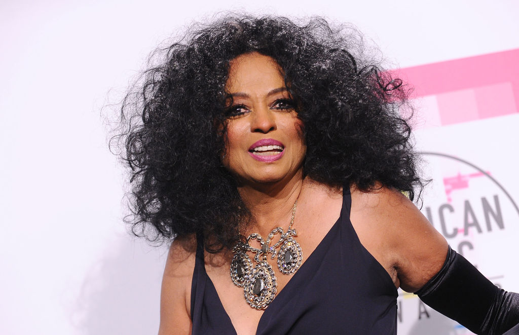 Diana Ross in the press room at the 2017 American Music Awards.