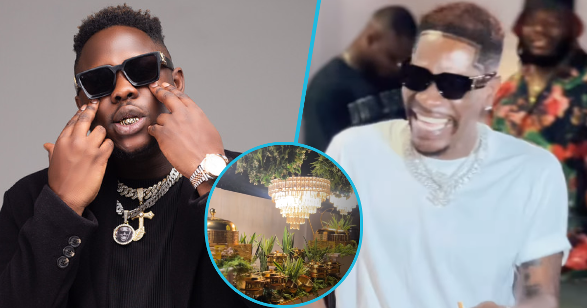 Medikal: Rapper throws lavish party to mark his 30th b'day with Shatta Wale and Criss Waddle, videos pop up