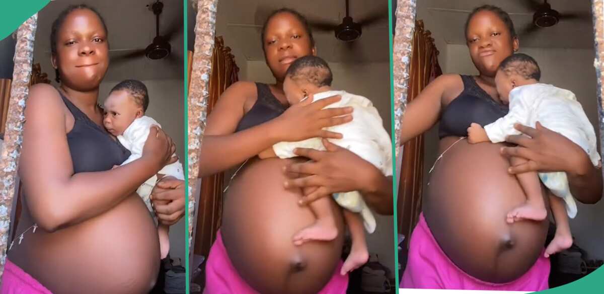 Nursing mother who is pregnant.