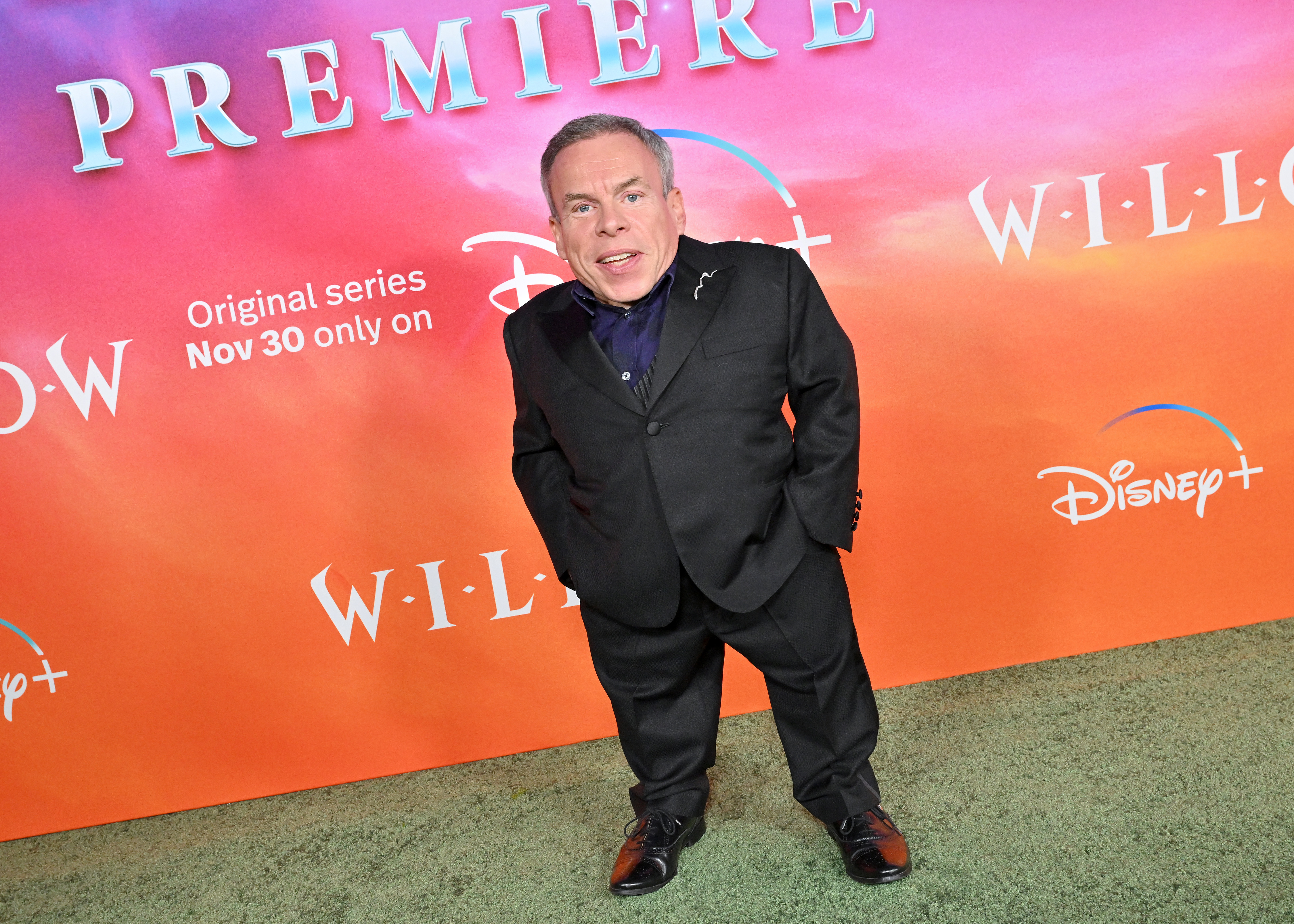 Warwick Davis attends Lucasfilm and Imagine Entertainment's New Series "Willow" Premiere at Regency Village Theatre