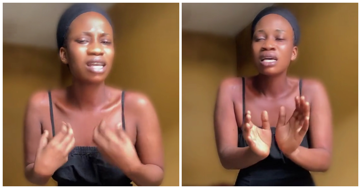 Ghanaian lady Efya Benson whose video suggests she saw a ghost