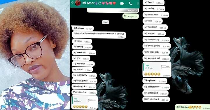 Lady leaks messages she received from her man at 3 am