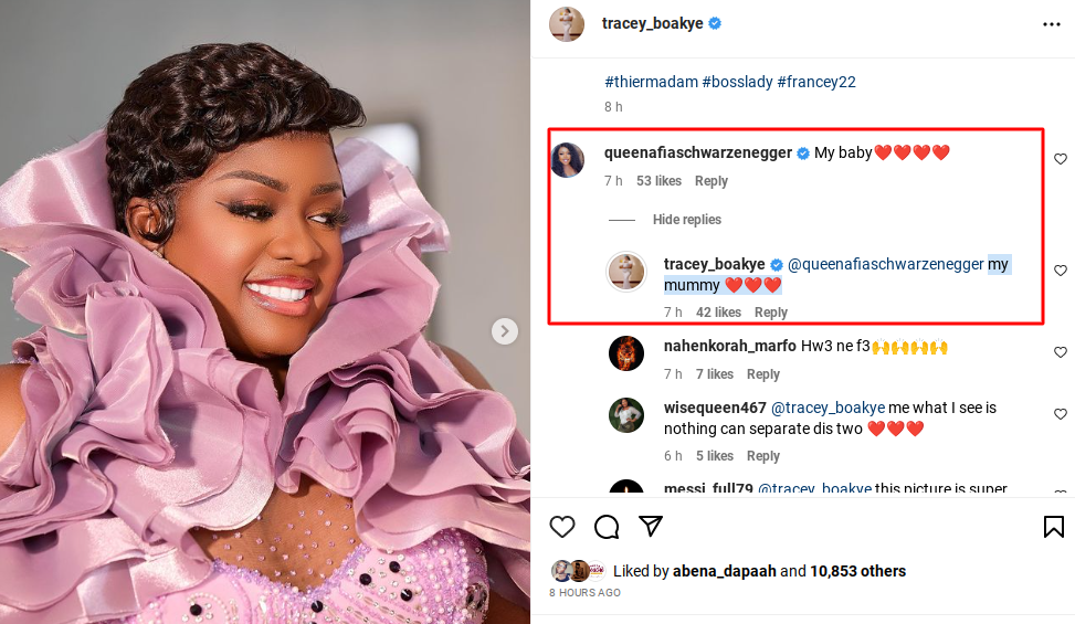 Afia Schwar And Tracey Boakye Show Love To Each Other After Diamond Appiah Put Them On Blast In
