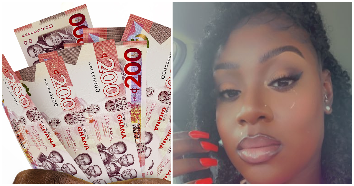Ghanaian lady gets gifted Ghc2,000 from a stranger who thought she is a beauty.