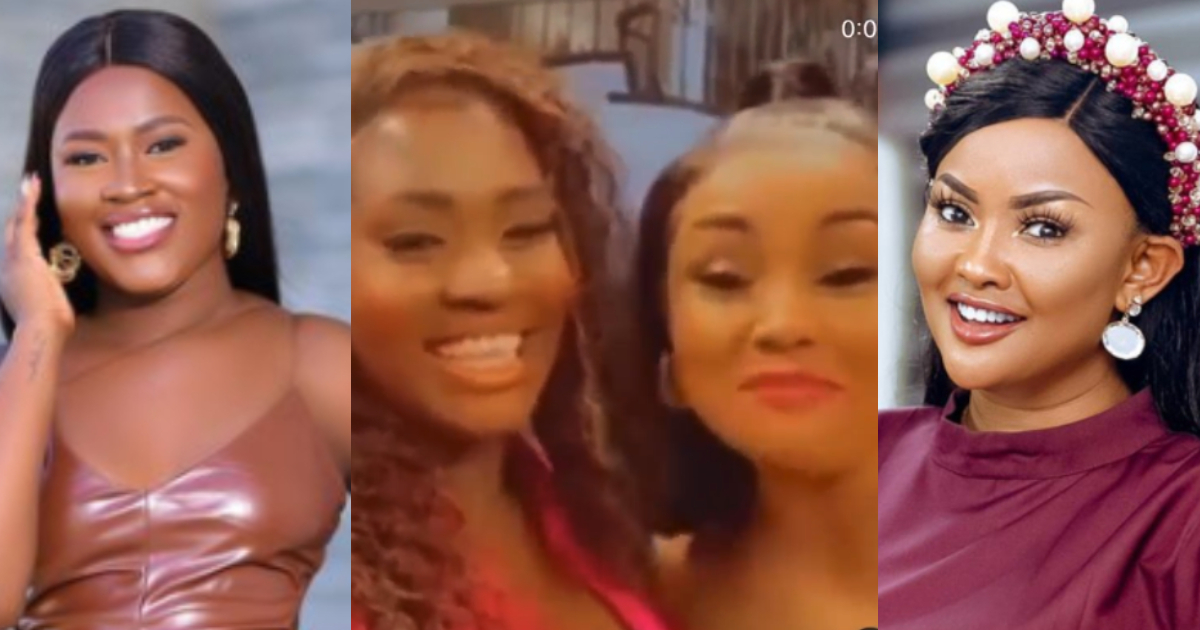 “Your back like plantation” - McBrown sings Ayekoo song for Fella Makafui as they meet; adorable video pops up